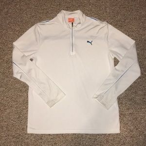 Puma Long Sleeve 1/4 Zip Golf Polo